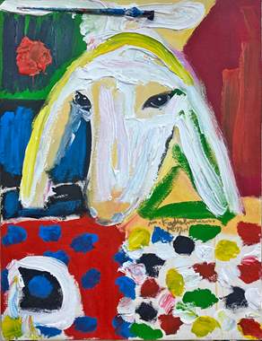 -N* 2664-Menashe Kadishman   SOLD- : image 1