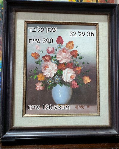 SALES-שמן על בד ממוסבר- מבצע 120 שייח
