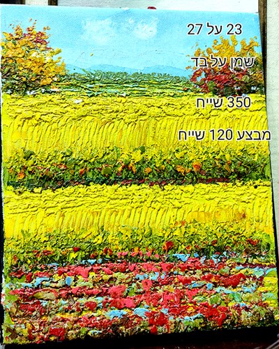 SALES-ציור שמן על בד-מבצע 120 שייח